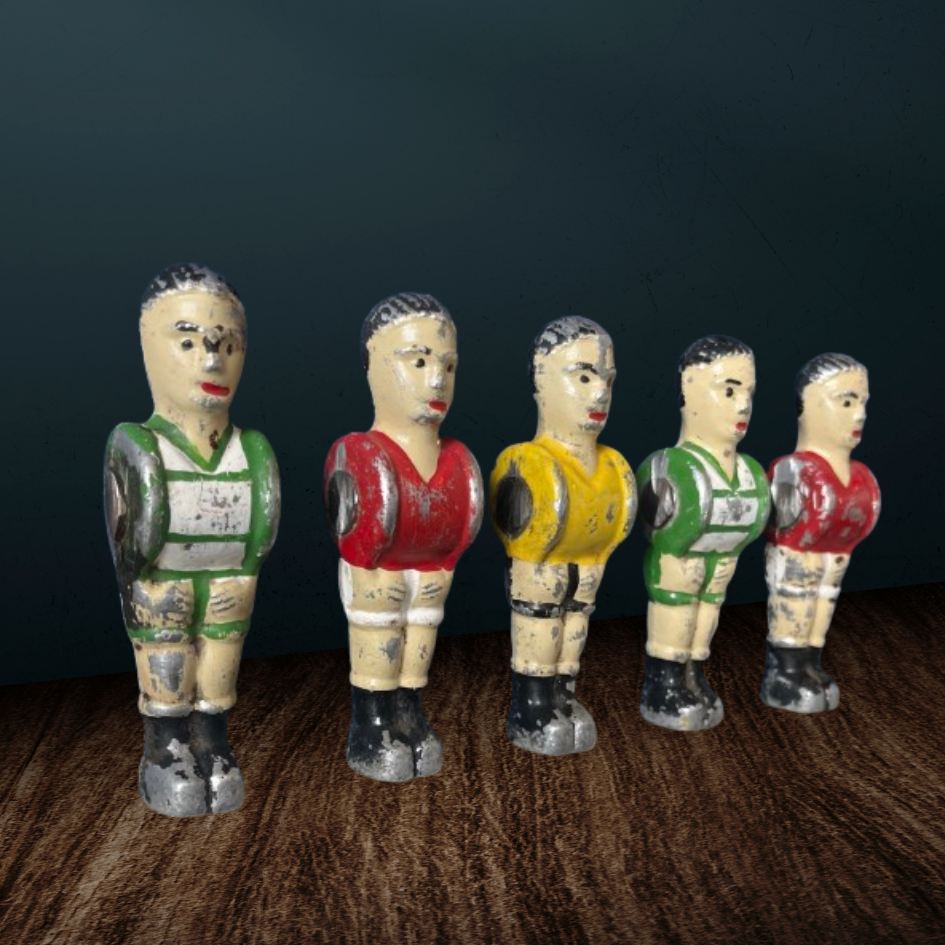 Vintage foosball players set