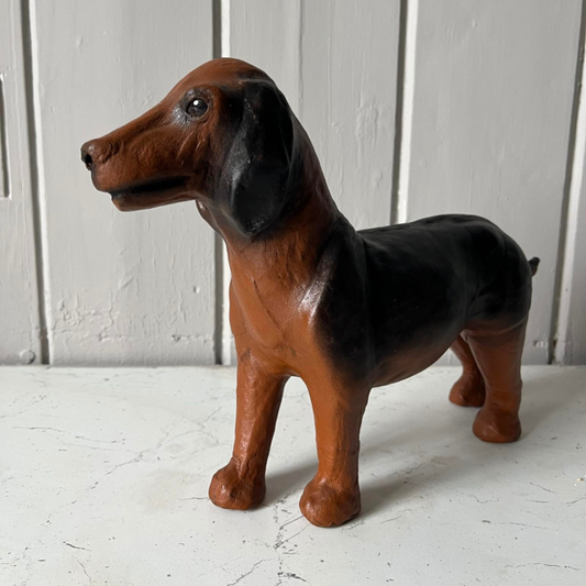 Vintage leather dog